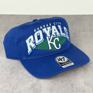 '47 Adult MLB Kansas City Royals Pomona Hitch Adjustable Snapback Hat Blue NEW